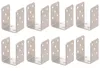 Aqbau 8er Set U-Pfostenträger zum Aufschrauben 70 mm – Produktbild-Vorschau 1