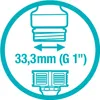 Hahnverbinder 33,3mm (G 1")          E50 Produktbild-Vorschau 7