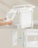 SONGMICS Vozík, kuchyňský vozík, 3 kovové mřížkované Náhled obrázku produktu 4