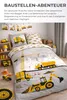 SkyBrands Kinderbettwäsche Bagger & Baustelle – 100x135 cm Produktbild-Vorschau 6