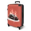 NoBoringSuitcases.com® Großer Koffer - Auto - Rosa - Produktbild-Vorschau 2