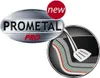 Marketing image showing the Prometal Pro logo and a cross-section of a pan's layers with a spatula. Produktbild-Vorschau