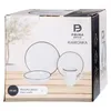 The image shows the packaging of a dinnerware set, featuring a depiction of the dishes and some text. Náhled obrázku produktu