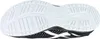 The sole of a black and white athletic shoe is shown from an underneath view. Produktbild-Vorschau