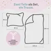 Bettwäsche Set 2-teilig 135x200 80x80 cm mit Wimpern Sterne Produktbild-Vorschau 6