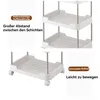 Servierwagen, 3 Ebenen Rollwagen, Küchenwagenmit 4 Rollen, Produktbild-Vorschau 11