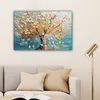 MuchoWow® - Leinwandbilder - Baum - Blau - Gold - Abstrakt Produktbild-Vorschau 6