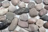 Mosaik Fliese Flußkiesel Steinkiesel schwarz Kiesel flach Produktbild-Vorschau 5