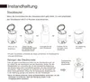Diagrams illustrating the maintenance of a vacuum cleaner dust bag and dust tunnel. Voir les images du produit