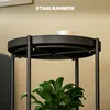 Runder Beistelltisch mit Regalboden, 2-stufiger Kaffeetisch Produktbild-Vorschau 5