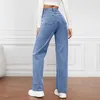 ASKSA Damen Hose Jeanshose Sommerhose Loose Fit Stretch Produktbild-Vorschau 3