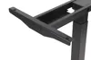 Close-up view of the black metal frame of an adjustable height desk, showing the mounting bracket. Anteprima dell’immagine prodotto