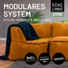LUMALAND Modułowy narożnik lewy z serii Cord, 81x81x70 cm - Podgląd zdjęcia produktu 4