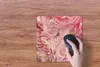 MuchoWow® Mauspad Mousepad Draufsicht auf einen Strauß rosa Produktbild-Vorschau 3
