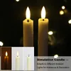 LED Stabkerzen mit Fernbedienung, Flammenlose Tafelkerzen Produktbild-Vorschau 2