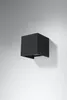 Applique LUCA noir LED IP54 1xLED 7W aluminium 10x10x10cm Voir les images du produit 16