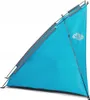 A blue beach tent shown from a side-angle against a white background. Náhled obrázku produktu