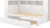 okwish Schlafsofa Daybett 90x200cm mit Ausziehbarem Produktbild-Vorschau 4