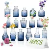 LARS360 16 pièces petits vases de table en verre, mini set Voir les images du produit 1