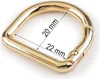 Karabiner D-Ring 5 Stk. Metall Ringkarabiner Schlüsselring Taschenkarabiner Größen- und Farbwahl 22mm Produktbild-Vorschau