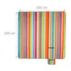 Relaxdays Picknickdecke XXL, 200x200 cm, Fleece Produktbild-Vorschau 4