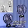 USB mini ventilátor – 2ks set, skládací, LED displej, 5 Náhled obrázku produktu 2