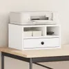 vidaXL Stojak na drukarkę biały 40x32x22,5 cm Materiał Podgląd zdjęcia produktu 2