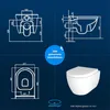 Alpenberger Dusch WC Toilette aus Keramik | Hänge WC Produktbild-Vorschau 6