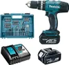 Martello perforatore Makita DHP453RFX4 con 2 batterie Anteprima dell’immagine prodotto 3