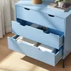 Comodino "Colwyn" a 3 cassetti 78 x 80 x 40 cm Blu Anteprima dell’immagine prodotto 10