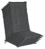 Beautissu 6er Set Gartenstuhlauflage Loft HL Graphitgrau, Produktbild-Vorschau 1