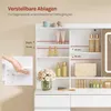 WOLTU Schminktisch mit LED-Beleuchtung und Steckdose, Produktbild-Vorschau 9