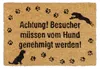 Relaxdays Fußmatte Kokos, Kokosmatte mit Hundemotiv, Produktbild-Vorschau 1