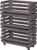 STOLMAK Cassetta Porta Verdura In Legno Con Ruote 57x79x30 Anteprima dell’immagine prodotto 8