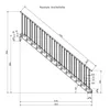 Stahltreppe 14 Stufen bis Höhe 280 cm, Laufbreite : 80 cm Produktbild-Vorschau 6