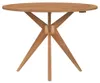 vidaXL Gartentisch Rund Ø110x75 cm Massivholz Akazie Produktbild-Vorschau 3