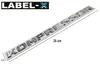 LABEL-X Typ KOMPRESSOR Chrom Schriftzug Emblem Logo Produktbild-Vorschau 5
