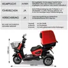 Rolektro, E-Carrier 25 V.3 Lithium, Rot, mit XXL-Koffer, Produktbild-Vorschau 7