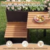 COSTWAY Gartenmöbel Set mit Hochbeet, Kräuterbeet mit Produktbild-Vorschau 3