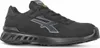 A black U-Power safety shoe is shown in a side profile against a white background. Produktbild-Vorschau