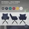 ML-Design Esszimmerstühle drehbar 4er Set Dunkelblau Produktbild-Vorschau 8