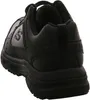 A black Skechers shoe is shown from a rear-side angle against a white background. Voir les images du produit