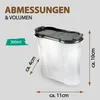 Gewürzdosen 300ml  8er Pack - Schwarz - Aufbewahrungsboxen Produktbild-Vorschau 2