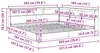 vidaXL Bücherregal-Bett mit Regal Betongrau 180 x 200 cm Produktbild-Vorschau 8