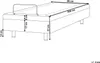BELIANI Polsterbett Beige Stoffbezug 80x200 cm Elektrisch Produktbild-Vorschau 3