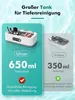 Comparison of two ultrasonic cleaners, highlighting the larger capacity of one. Produktbild-Vorschau