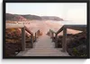 MuchoWow® MuchoWow® Gerahmtes Poster Treppe - Küste - Sand Produktbild-Vorschau 1