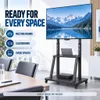 WISFOR EXTRA STABIL TV Ständer mit Rollen, 100" TV Produktbild-Vorschau 7