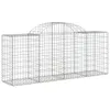 Gabionen mit Hochbogen 8 Stk. 200x50x80/100 cm Verzinktes Produktbild-Vorschau 3