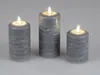 formano LED-Wachskerze Grau 7x12 cm 3D Flackereffekt & Produktbild-Vorschau 8